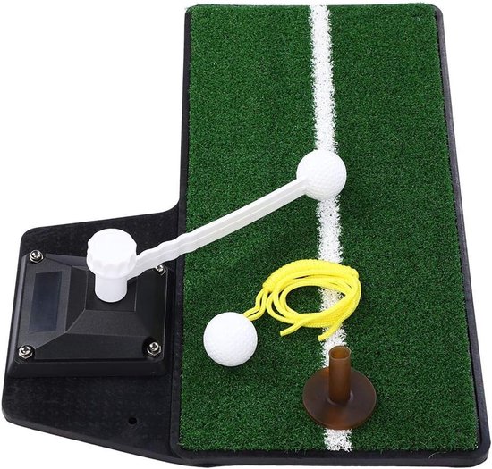 Golf Putting Mat - Golf Trainingshulp - Golfvaardigheden Verbeteren - 360 Graden Roterend - 47x34 cm - Groen van GOLF — afbeelding 4