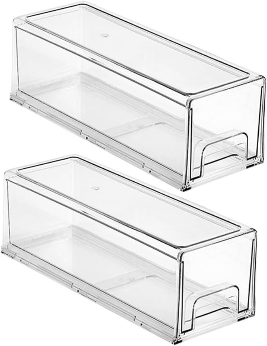 Make-up Organizer - Cosmetica Plank - Bureau Organiseren - Grote Lades - 2 Stuks - Transparant