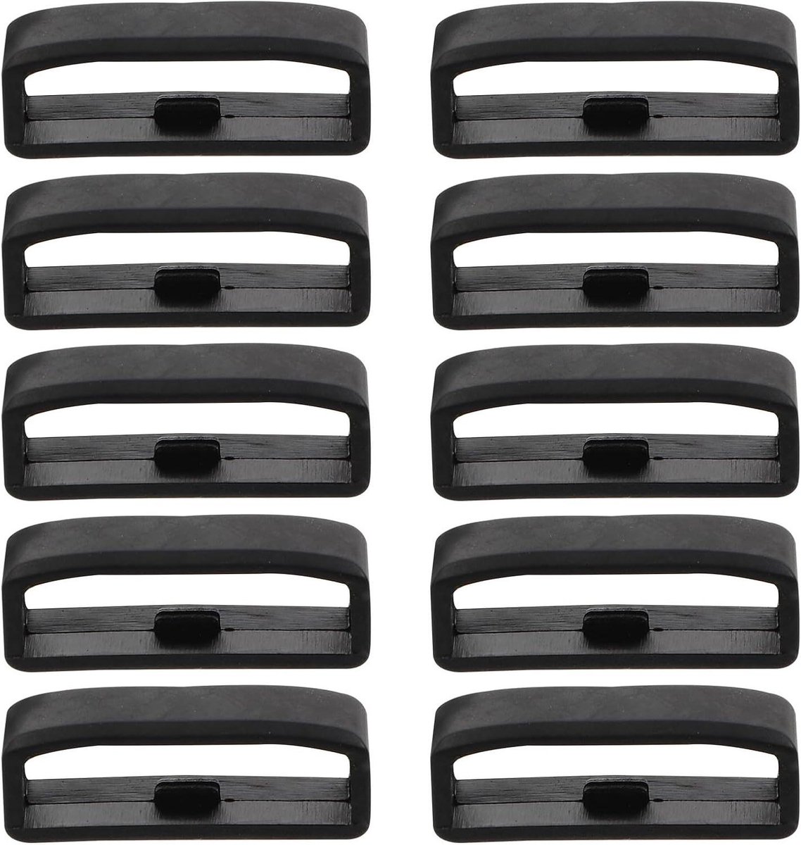 Horlogeband Lus - Reserve Ring - Veilig Dragen - Anti-verlies Ontwerp - 10 Stuks - Zwart