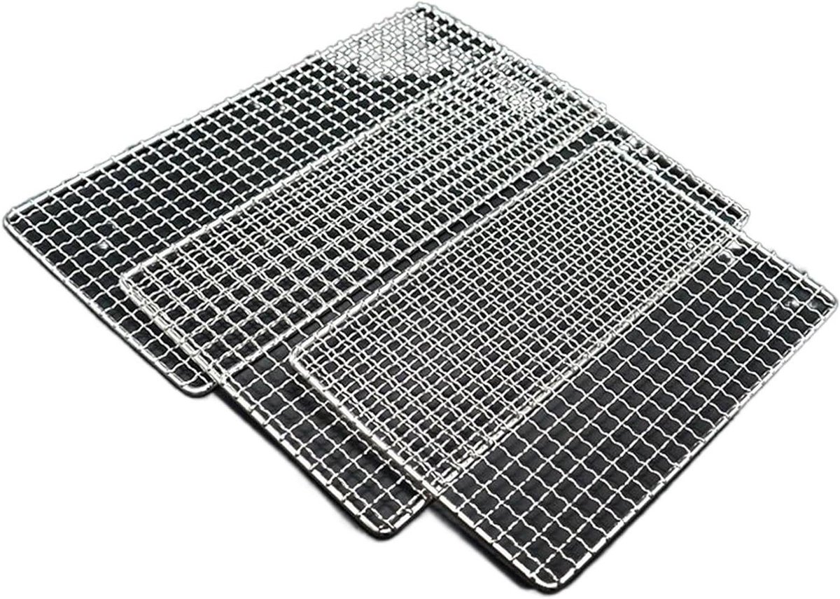 BBQ Grill Rooster - Bakmat BBQ - Buiten Koken - Gelijkmatige Warmte - 50 x 25 cm - Zilver