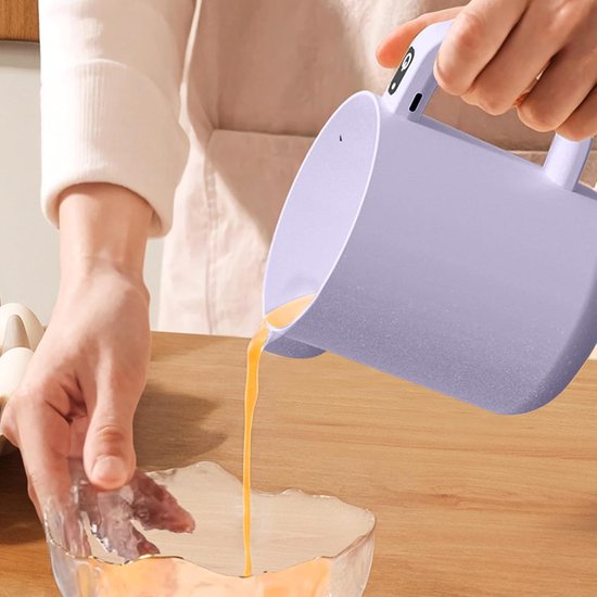 Elektrische Eiklopper - Klopmachine Mixer - Bakken en Mixen - Oplaadbaar Draadloos Ontwerp - 1 Liter Capaciteit - Paars — afbeelding 2