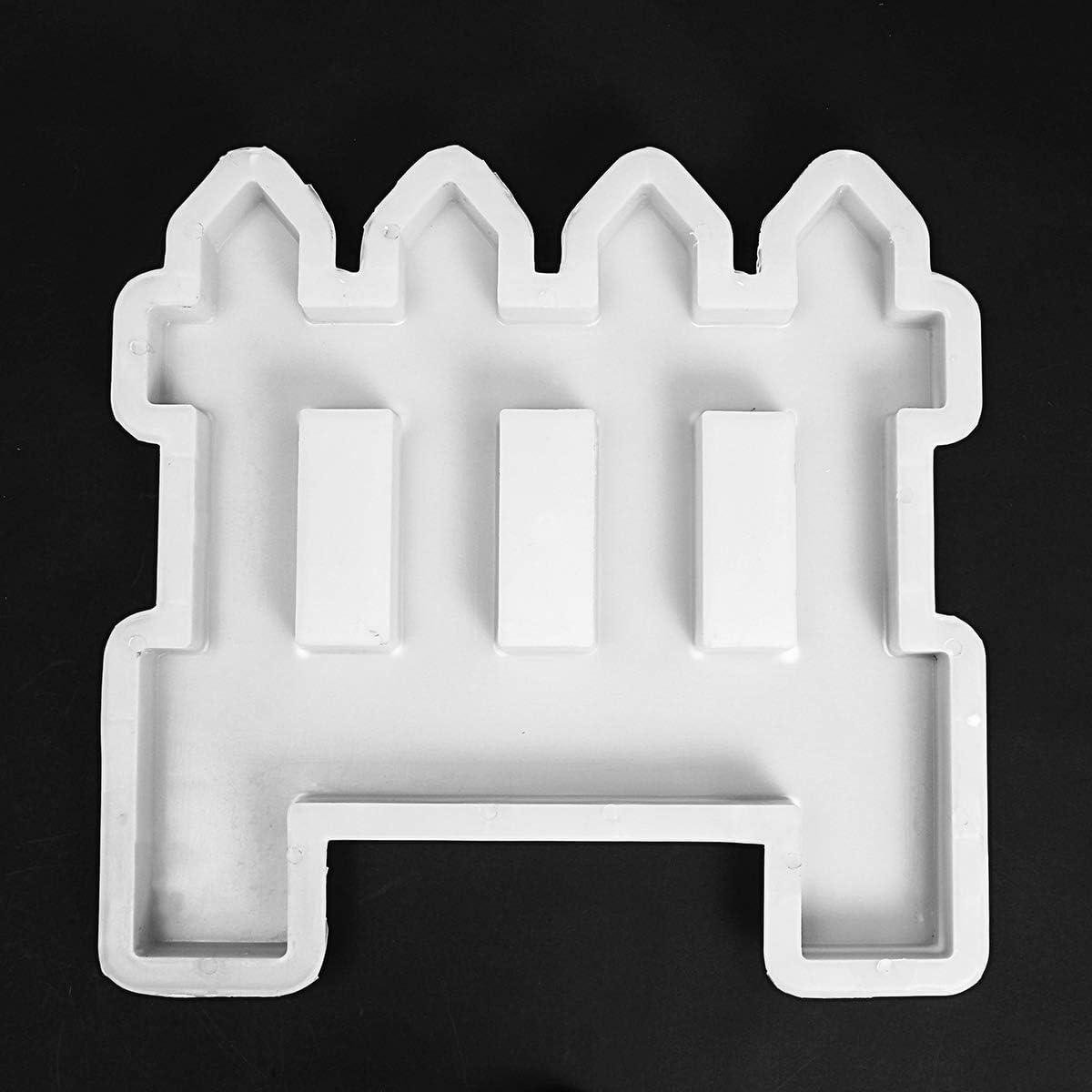 Beton Vorm - Kunststof Mal - Decoratie Maken - Houtstructuur Simulatie - 48 x 46 cm - Wit