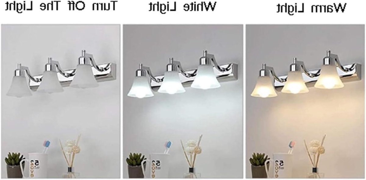 Wandlamp Spiegel - Badkamer Verlichting - Sfeerverlichting Creëren - Hoogwaardig Metaal - 4 inch - Zilver