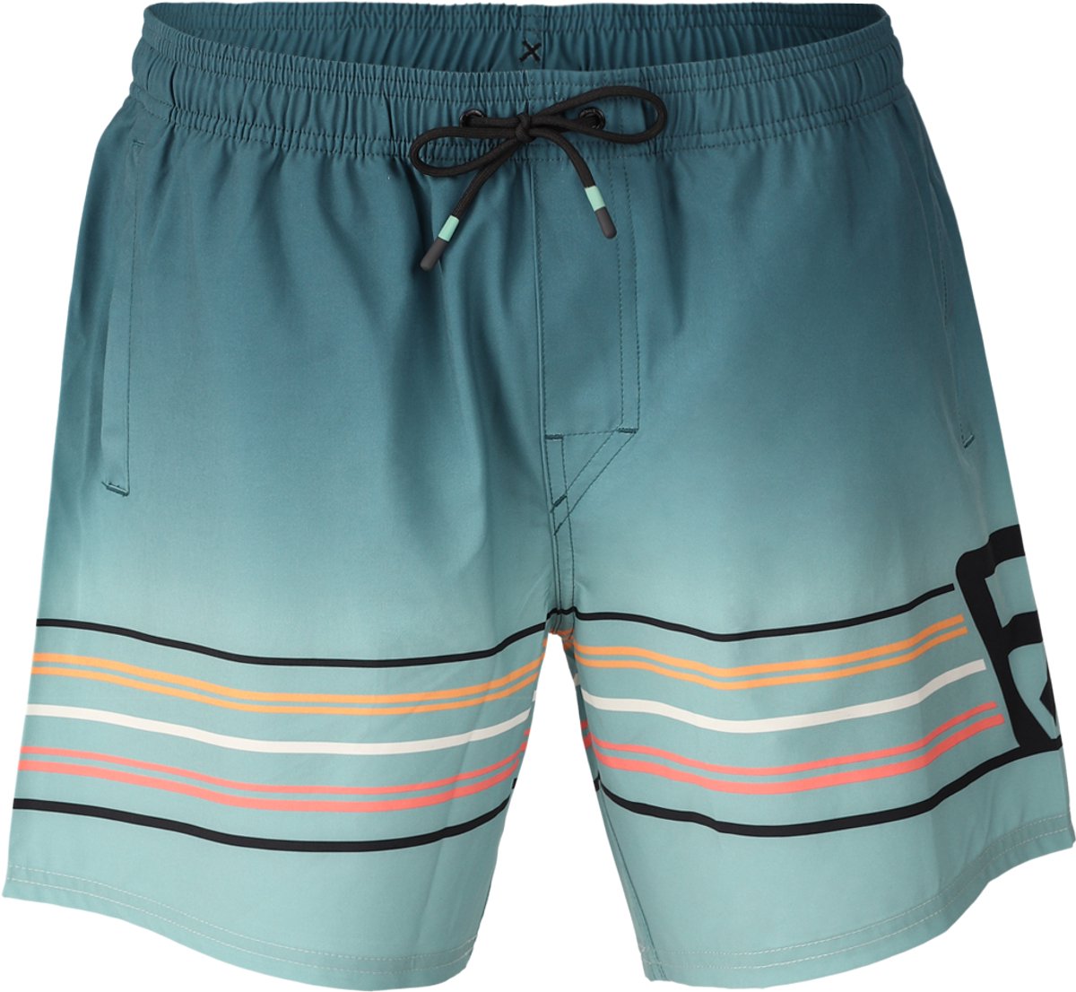 Brunotti Bru-conic-Stripe- Zwembroek Bottle Heren 4-way stretch L Groen
