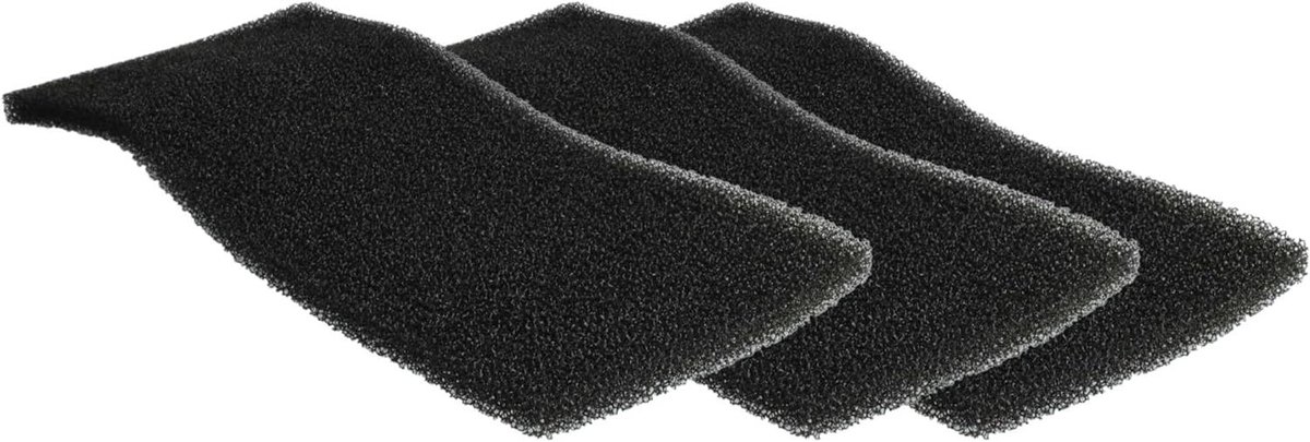 Schuimfilter Set - Reservefilters Droger - Droger Onderhoud - Hygiënisch Werken - 3 Stuks - Zwart