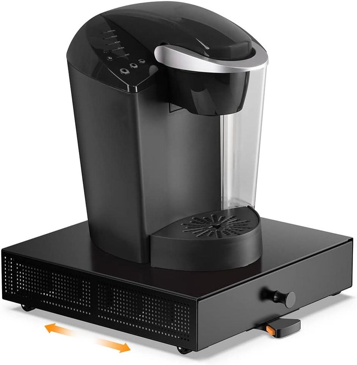 Koffie Pod Houder - Lade Organizer - Koffie Opslag - Grote Compatibiliteit - 32.9 cm Diep - Zwart