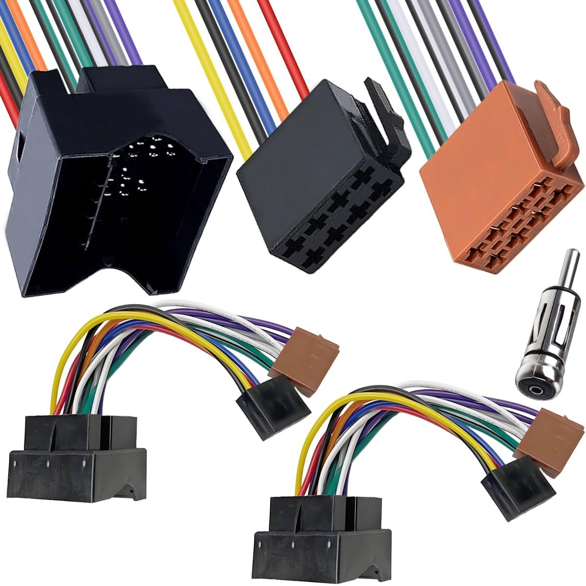 Store_7 - ISO Adapter Kabel - 16 Pin Kabel voor Auto Radio - Geschikt voor VW Ford BMW - Hoge kwaliteit - Eenvoudige installatie - Universeel gebruik
