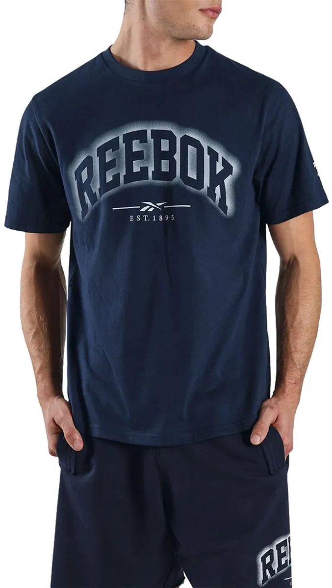 Reebok Shadow Arch T-shirt Met Korte Mouwen 2XL Man Marineblauw