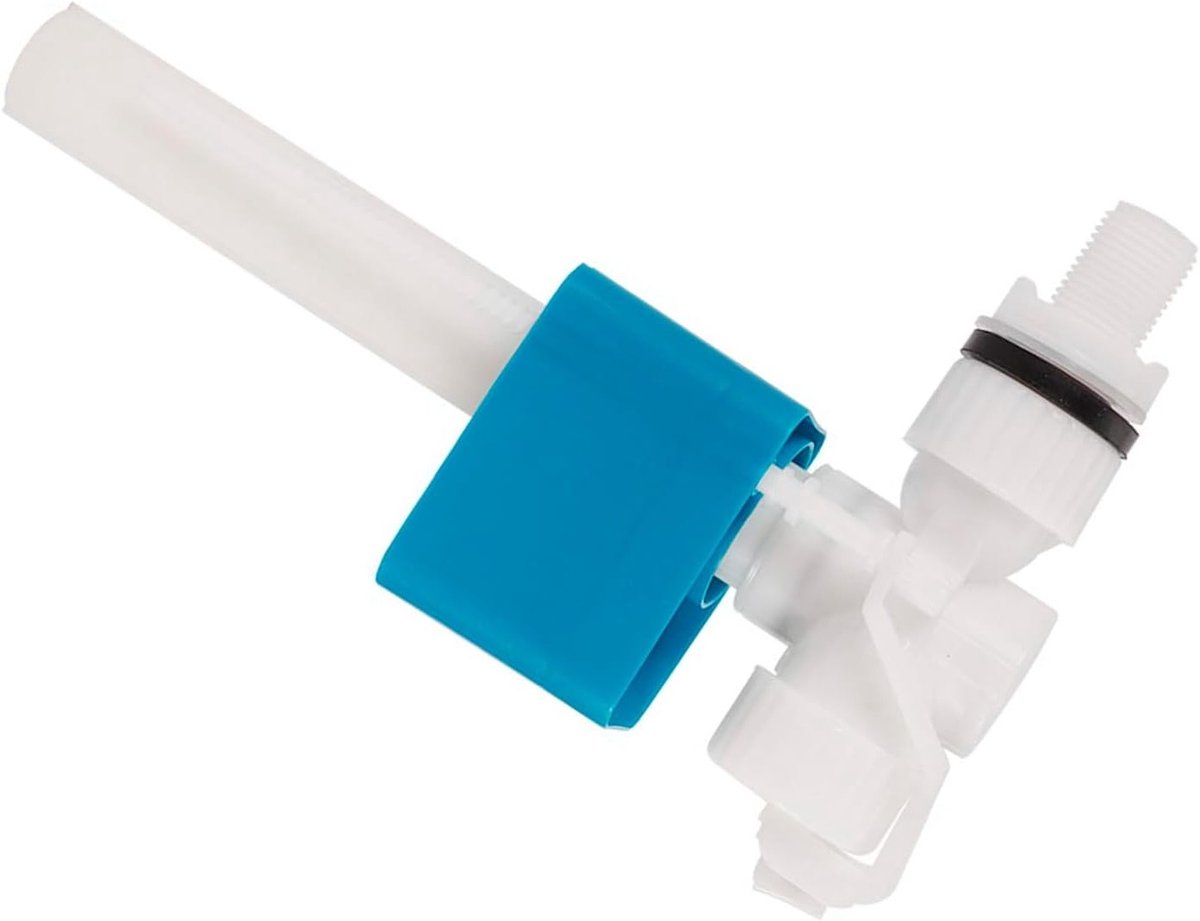 Zij-inlaatventiel G 1/2 inch voor toiletten, accessoires voor toiletreservoirs, messing, horizontaal inlaatventiel, goede afdichting voor zij-inlaat toiletpotten, duurzaam en betrouwbaar