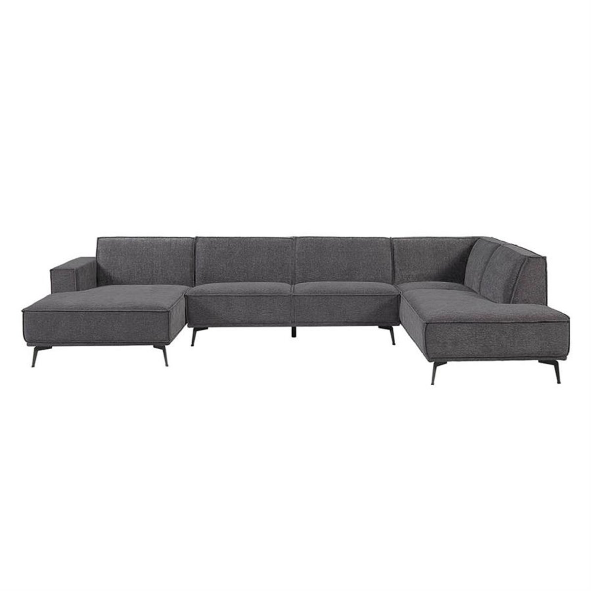 Tower Living Chaise Longue Bank Leeds - Blauw Stof - Rechts - 350x217x81cm