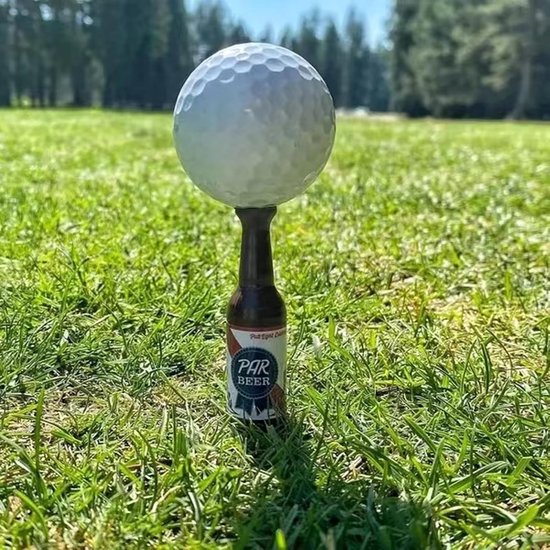 6 Stuks Golf Tees in Bierflesvorm, Grappige en Duurzame Plastic Golf Tees voor Mannen en Golfers, 9 cm Hoog, Perfect voor Vaderdag en Golfuitjes van Merkloos — afbeelding 2