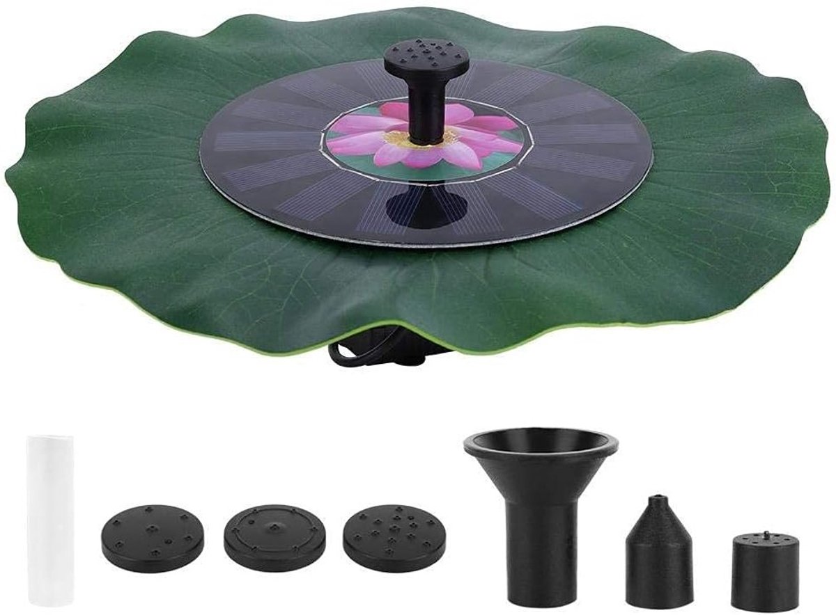 Zonne-energie Fonteinpomp voor Tuin en Vijver - Drijvende Waterpomp voor Vogelbad, Viskom en Decoratie