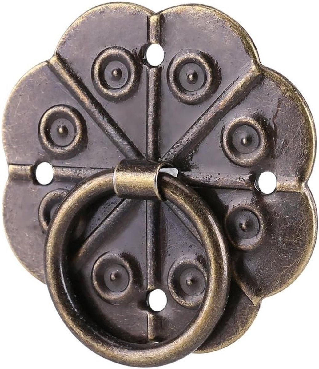 Vintage Plomvormige Ringhandgrepen - 20 Stuks voor Keuken, Lade, Kast en Deurdecoratie (3x3 cm)