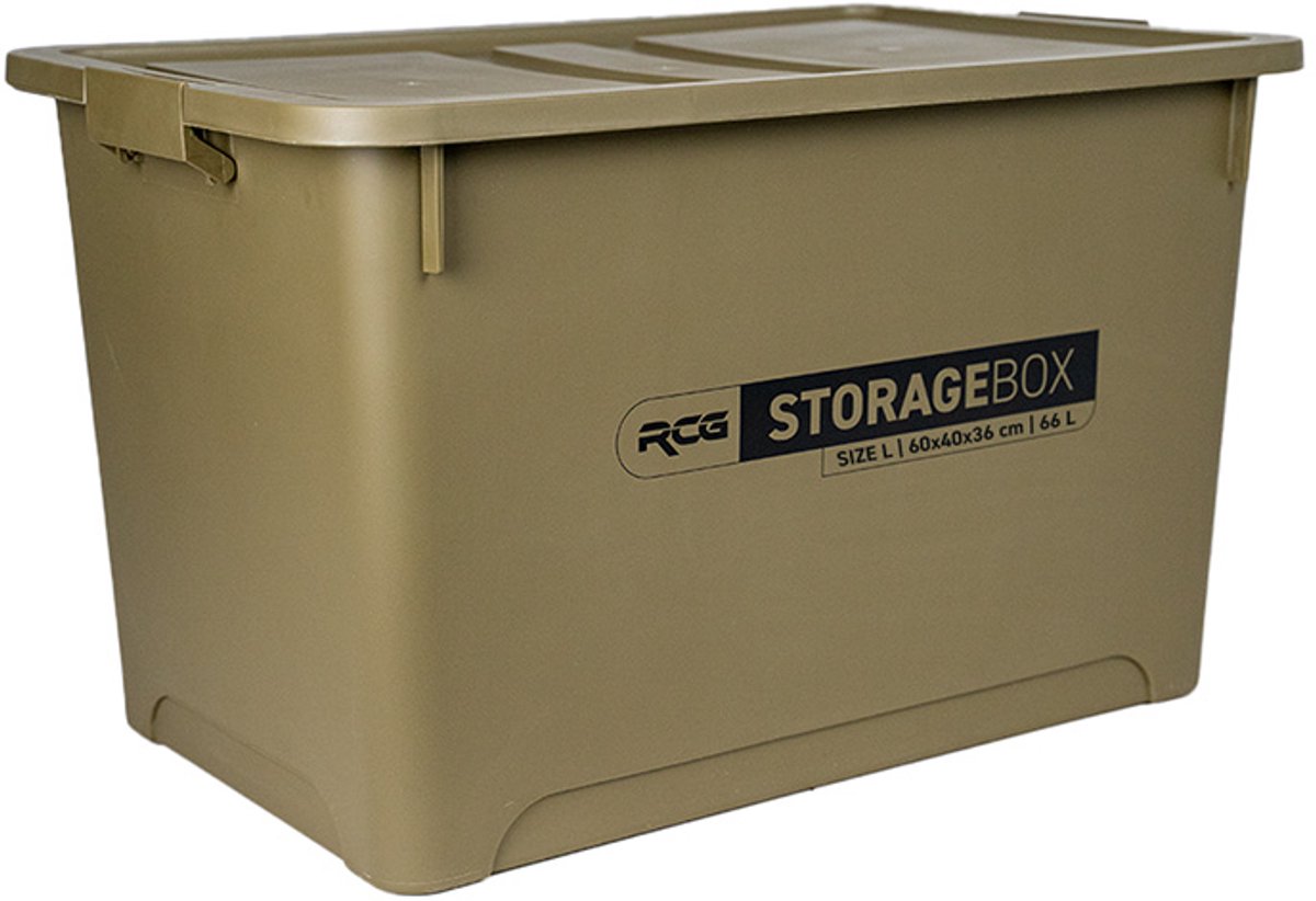 RCG Storage Box Large 66L - Mat Groen - opbergbox - 60x40x36cm
