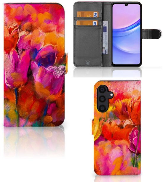 Hoesje Samsung Galaxy A15 Tulips