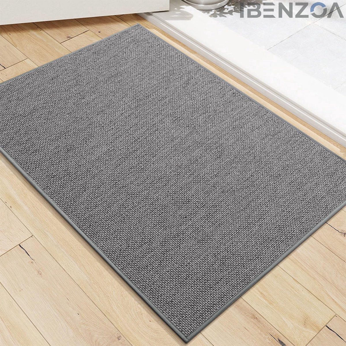 Ibenzoa Deurmat - Donkergrijs - 40x60 cm - Antislip - Absorberend