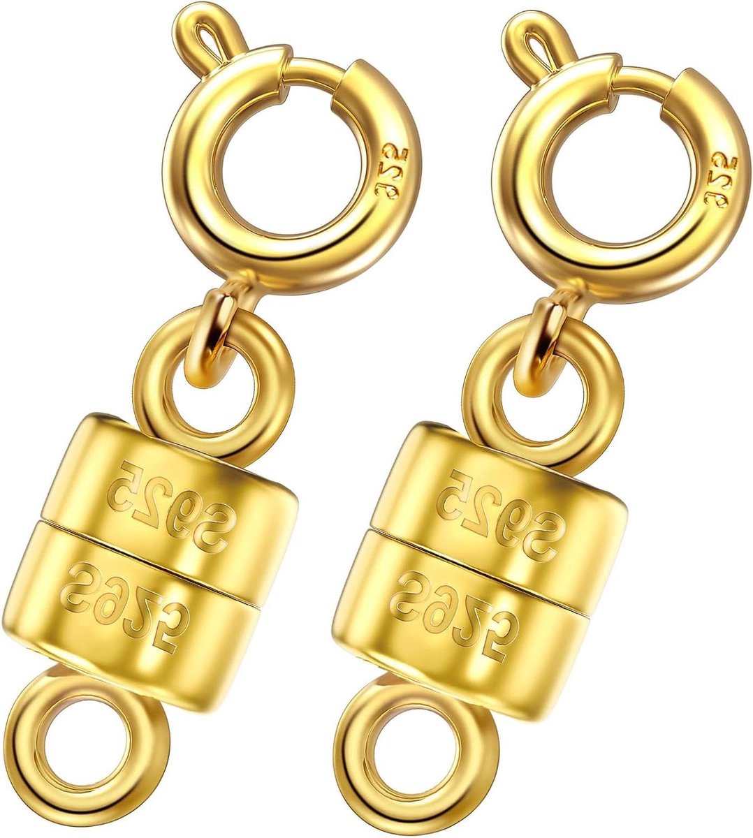 Magnetische Sluitingen - Sieraden Connector - Sieraden Makkelijk Dragen - Sterke Magneet - 1.8 cm Lengte - RWE Goud
