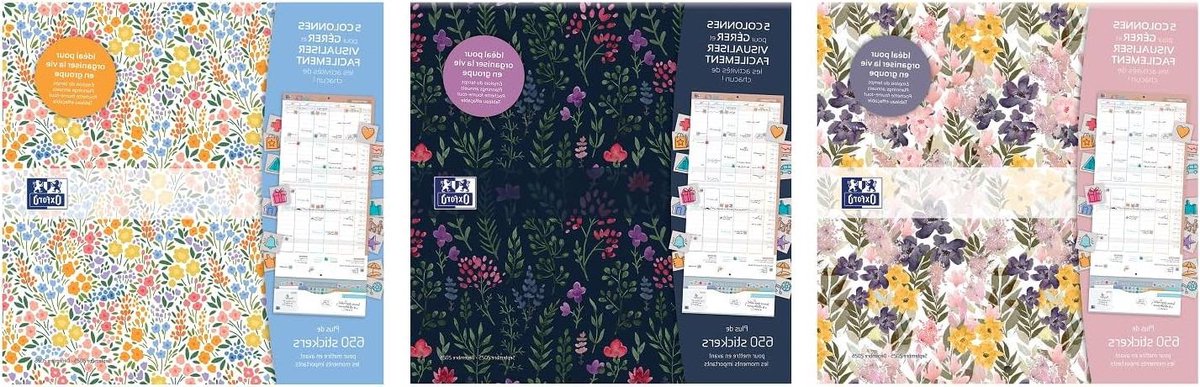 Wandkalender Gezin - Familieplanner Maandkalender - Gezinsleven Plannen - 5 Persoonlijk Raster - 30 x 30 cm - Wisselende Kleuren