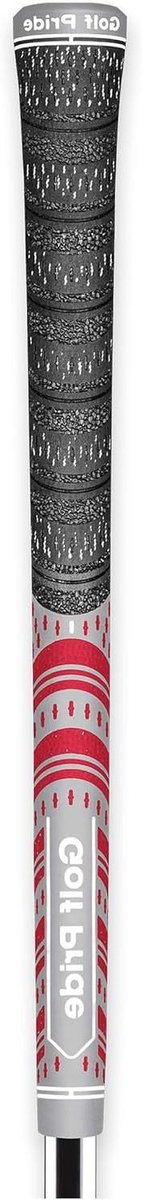 Golfgreep Multi Compound - Golfhandgreep Hybride - Golfclub Controle - All-Weather Control - Midsize - Grijs/Rood