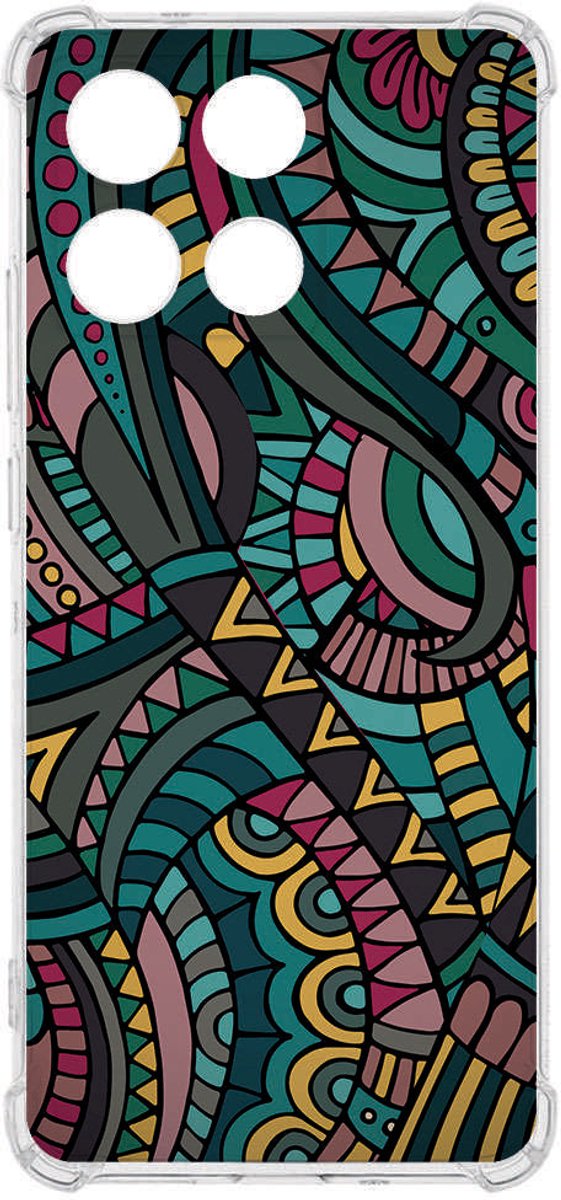 TPU Telefoonhoesje Motorola Moto G56 - Aztec backcover