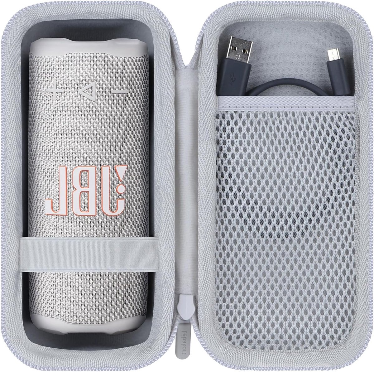Hard Beschermhoes voor Compacte Bluetooth Speaker - Schokbestendig, Waterdicht en Lichtgewicht (Wit)