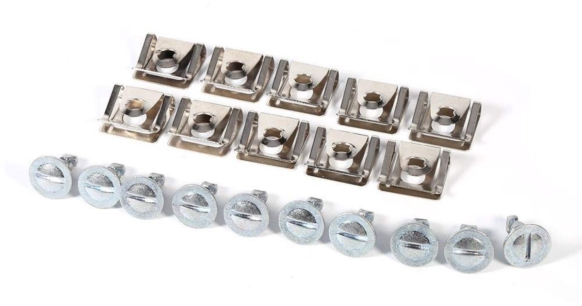 Vlemico - Vis de protection de soubassement de voiture - Motorclips - Geschikt voor 1995-2005 - 10 clips en 10 vis - Onderdeel voor auto reparatie
