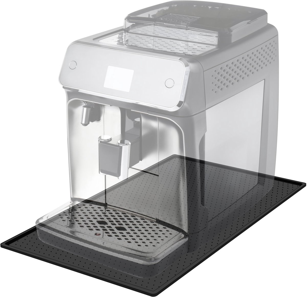 Zeynomax - Koffiemachine Mat - Lekvrije Schuifmat - Beschermt Werkbladen - Zwart - Onderzetter voor Koffiezetapparaat - Ideaal voor Keuken en Eetkamer