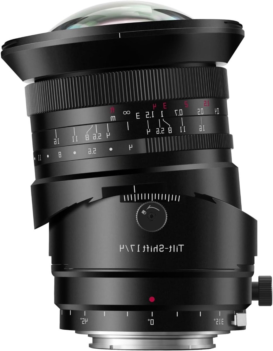 Tilt-Shift 17mm F4 Lens voor EOS RF Camera's, Ultra Groothoek, Handmatige Focus, ±8mm Shift, Perfect voor Architectuur en Landschapsfotografie