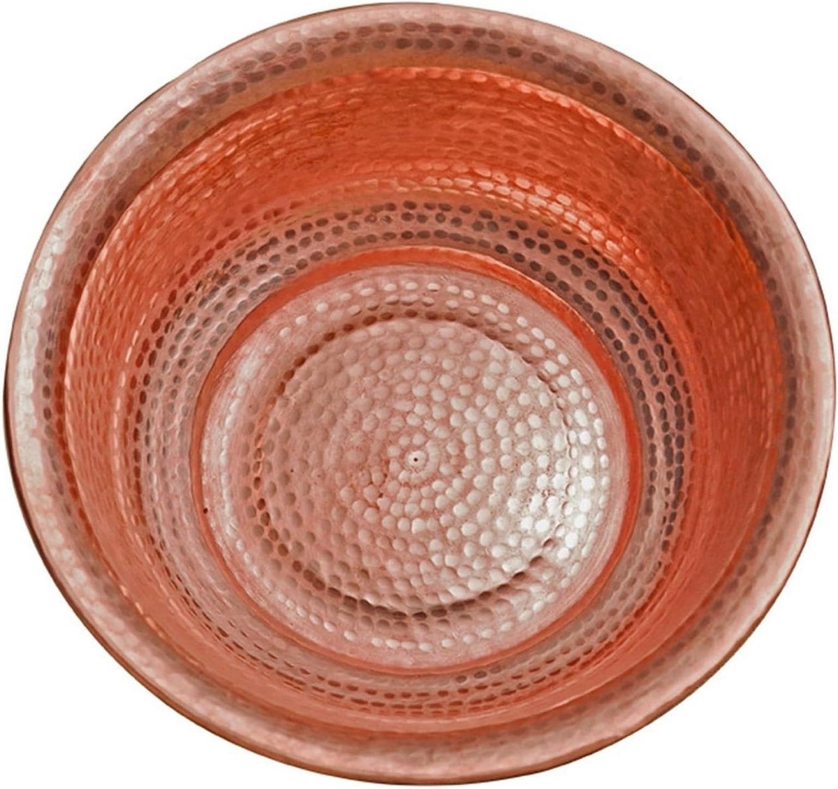Koperen Voetenbad - Handgeslagen Kom - Voeten Verzorgen - Duurzaam Materiaal - 41 cm - Rood