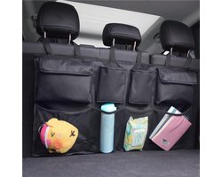 CenZ® Auto Organizer Kofferbak, Auto Organizer, Autostoel Organizer, Auto Accessories, Universele Kofferbak Opbergtas Multi Pockets Auto Achterbank, Autostoel Rugleuning Organisator, Houdt Auto Netjes En Schoon, Verstelbare Riemen, 8 Zakken, ZWART