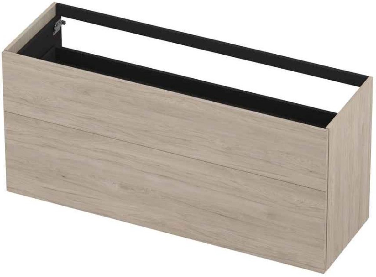INK - Onderkast 2 Laden Push To Bestaande Uit: - 1400x450x650 Mm - Ivoor Eiken