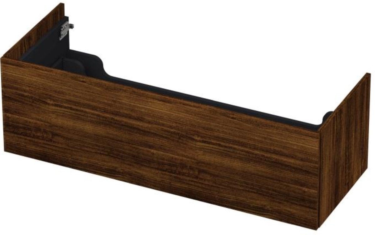 INK - Onderkast 1 Lade Push 2 Open Bestaande Uit - 1200x450x376 Mm - Koper Eiken