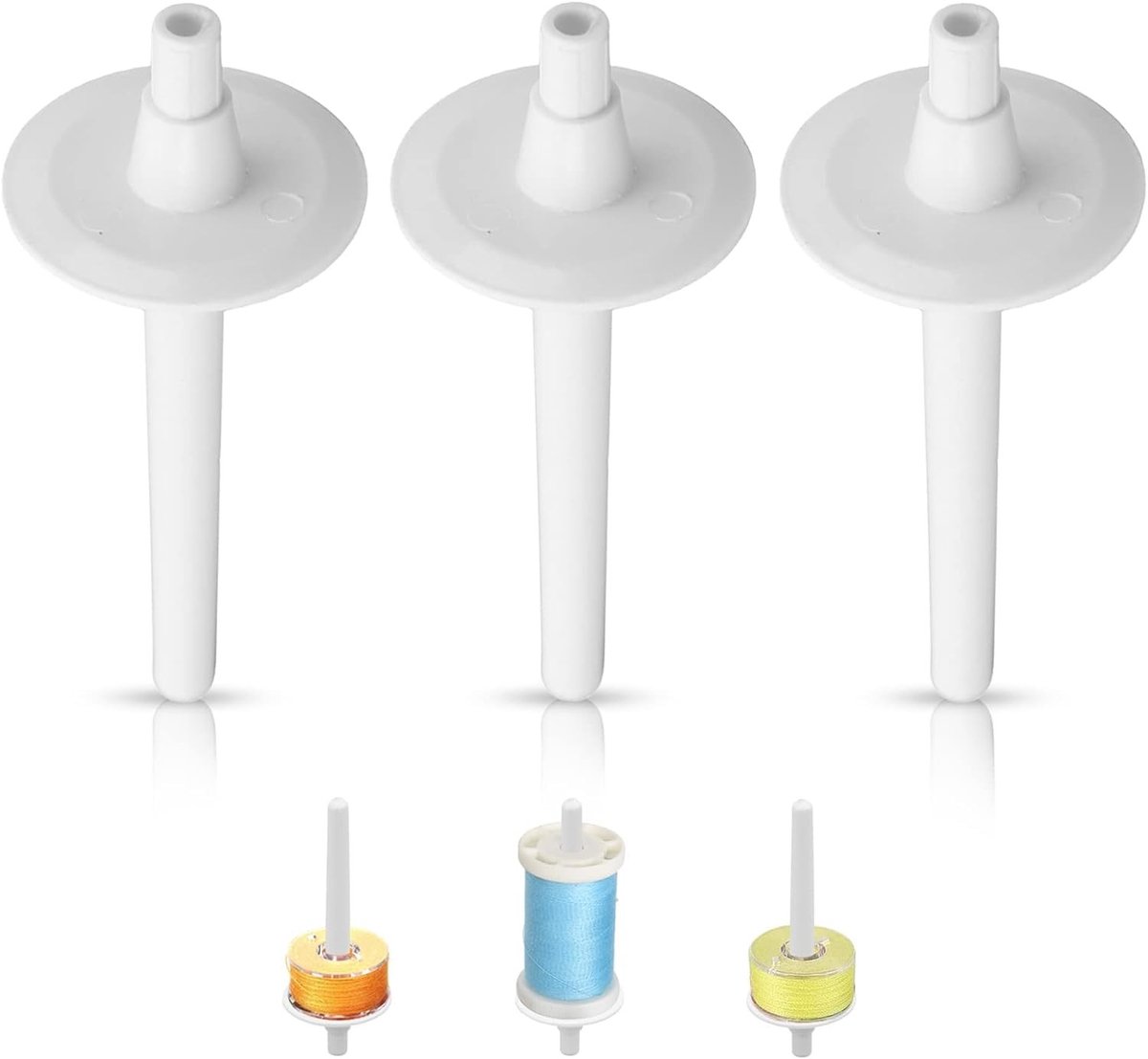 Set van 3 Universele Plastic Spoelspelden voor Naaimachines - Vervangende Spoelhouder