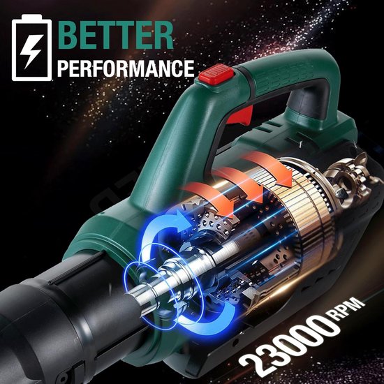 Accu Bladblazer 20V - elektrische bladblazer met accu & oplader — afbeelding 3
