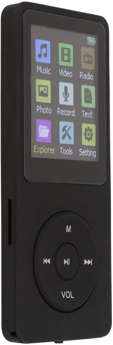 Livia home - MP3 MP4-speler voor Kinderen - Draagbare Muziekspeler - Lossless Geluidskwaliteit - Zwart - Ondersteuning TF-kaart - Geschikt voor Studen
