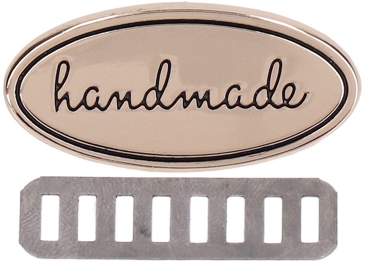 Livia home - Handgemaakte Metalen Tags - Retro Design - 5 stuks - Goud - Labels voor DIY - Perfect voor Kleding en Ambachten