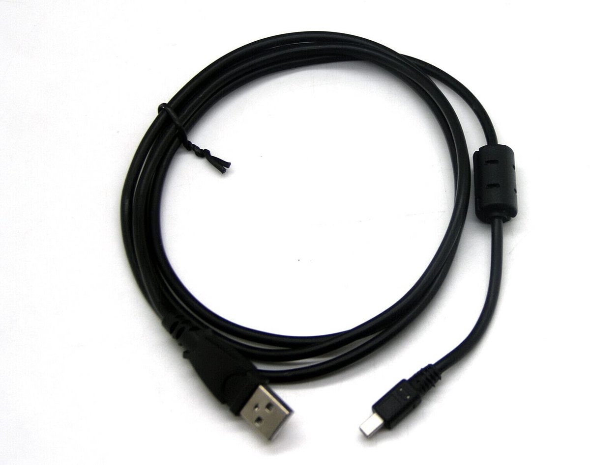 Dailygoods - USB Kabel - Olympus OM-D E-M5 Mark II - 1 Meter - Zwart - Vervangende Oplaadkabel - Hoogwaardige kwaliteit - Geschikt voor camera's - Kle