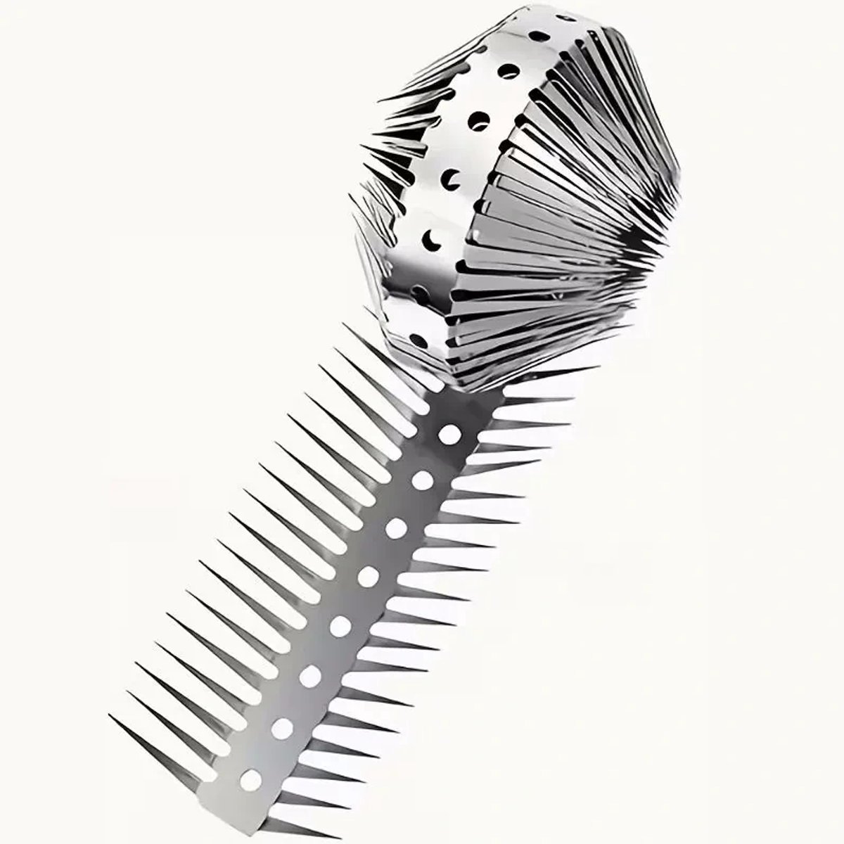 Anti-klim spike strip RVS 100 cm | spikes 5 cm voor regenpijp, hekwerk of bomen