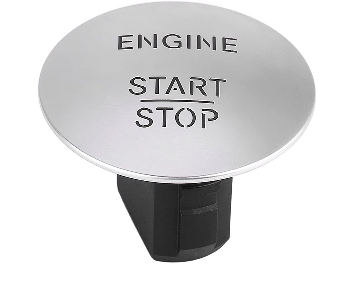 Dailygoody - Startknop - Keyless Go - Start Stop - Mercedes - Motor - Zilver - Ontsteking - Geschikt voor Auto - Kleur of Model