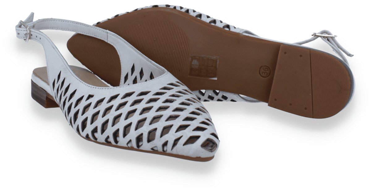 Double Heart Dames Slingback Ecru | Beige | Maat: 41