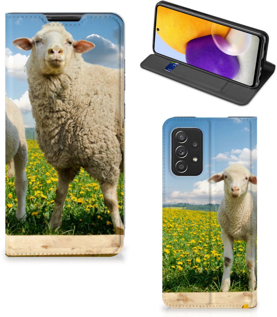 Samsung Galaxy A72 (5G/4G) Hoesje maken Schaap en Lammetje