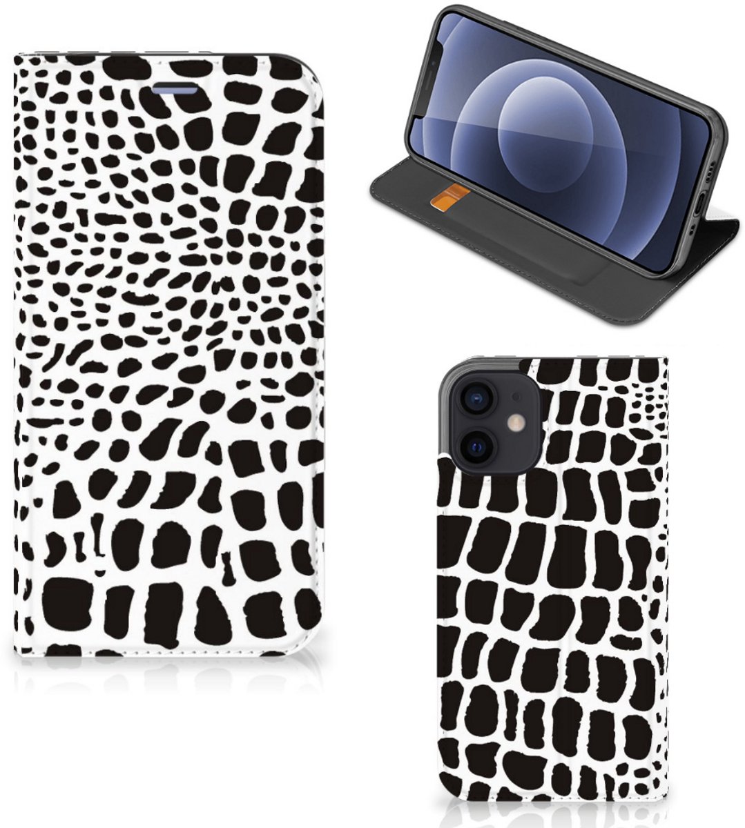 Standcase Hoesje voor iPhone 12 Mini Hoesje maken Slangenprint