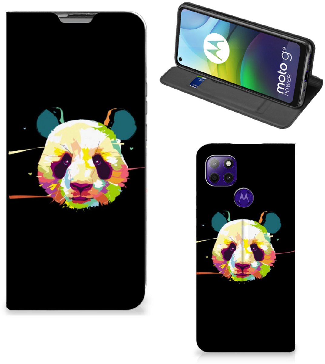 Motorola Moto G9 Power Magnet Case Panda Color