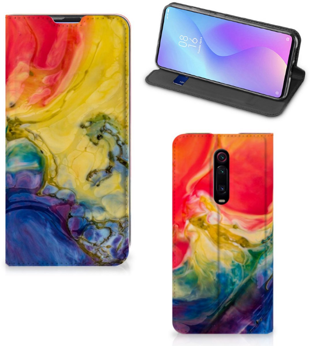 Bookcase Xiaomi Redmi K20 Pro Watercolor Dark
