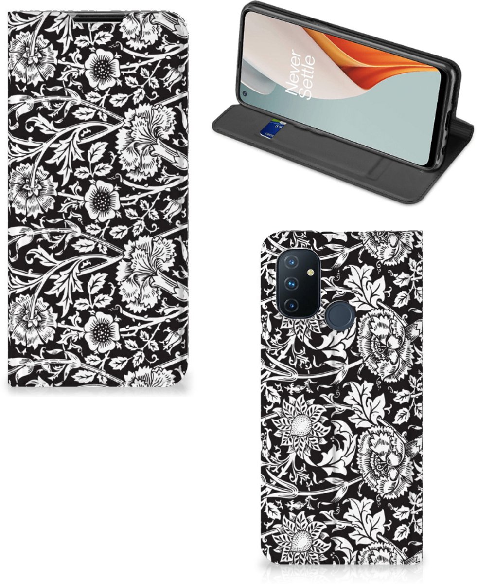 OnePlus Nord N100 Smart Cover Black Flowers