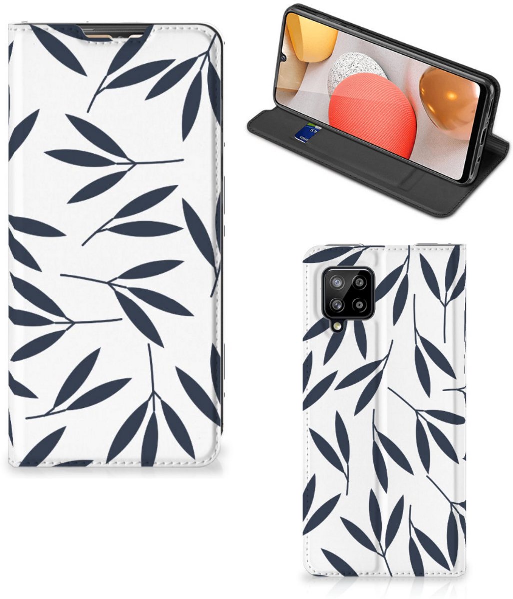 Samsung Galaxy A42 Smart Cover Leaves Blue