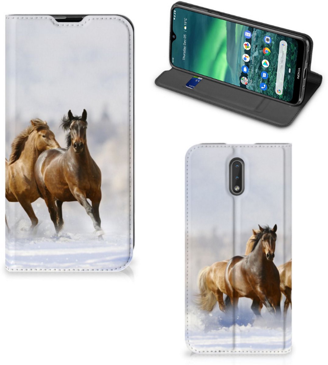 Nokia 2.3 Hoesje maken Paarden