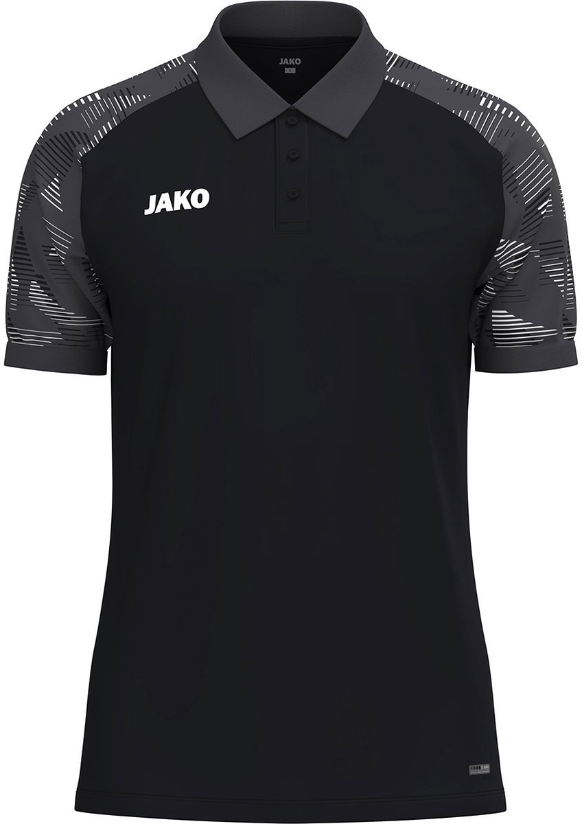 Jako Sonic Polo Heren - Zwart / Antraciet | Maat: XXL