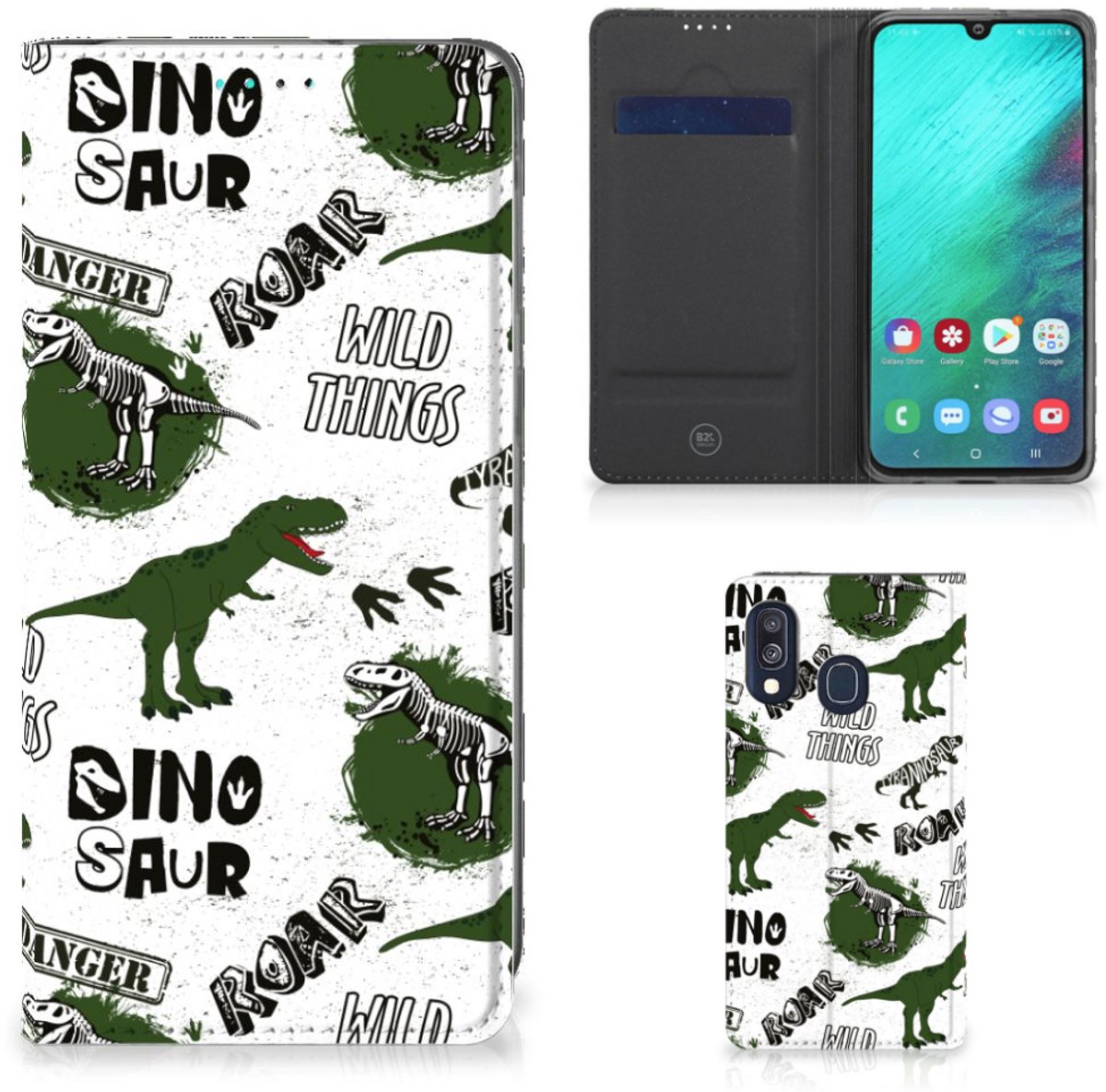 Hoesje maken voor Samsung Galaxy A40 Dinosaurus