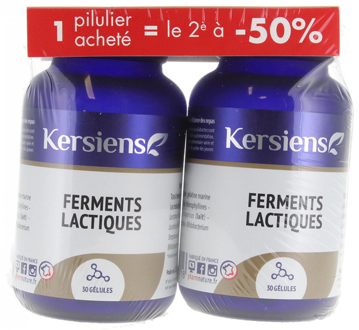 Pharm Nature Melkzuurbacteriën Set van 2 x 30 Capsules